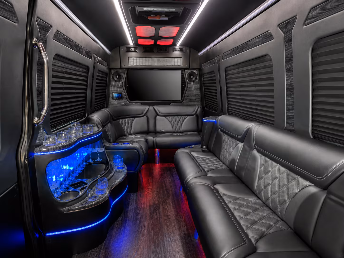new orleans 30 passenger party bus interior
